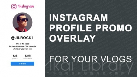 AE模板 Instagram个人资料促销覆盖 Instagram Profile Promo Overlay