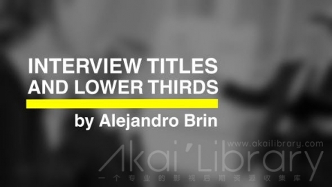 AE模板 栏目标题 Interview Titles