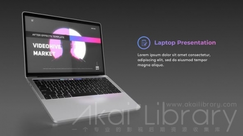 AE模板 笔记本电脑网站演示 Laptop Website Presentation