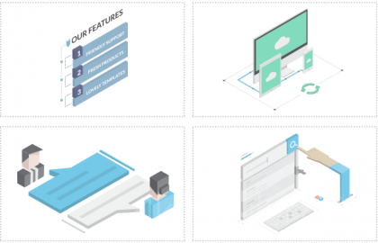 AE模板 等距场景包 Lopo   Isometric Explainer Kit Scenes