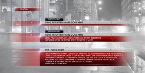 AE模板 栏目标题 Lower Third News 5