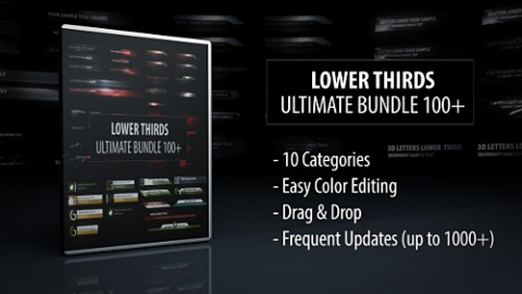 AE模板 栏目标题 Lower Thirds   Ultimate Bundle 100+