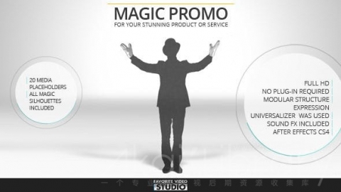 AE模板 最喜欢的魔术宣传片 Favorite Magic Promo