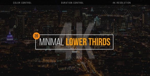 AE模板 栏目标题 Minimal Lower Thirds