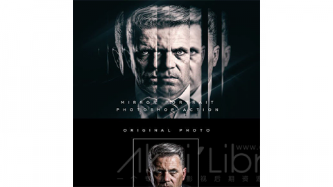 PS动作-镜像Mirror Portrait Photoshop Action