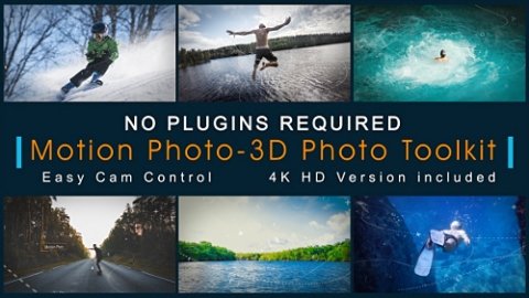 AE模板 动态照片 三维照片工具包 Motion Photo 3D Photo Toolkit