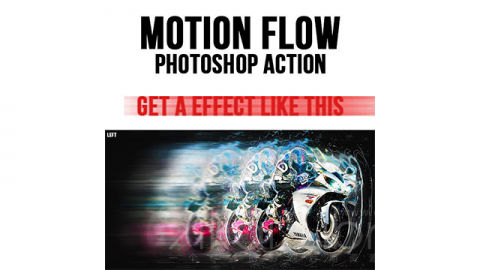 PS动作-运动流Motionflow Photoshop Action