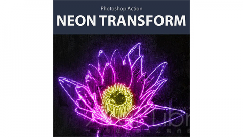 PS动作 霓虹灯变换Neon Transform