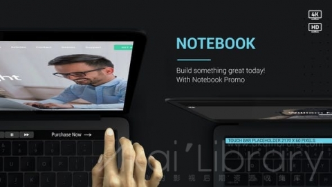 AE模板 笔记本网站促销v2 Notebook Website Promo v2