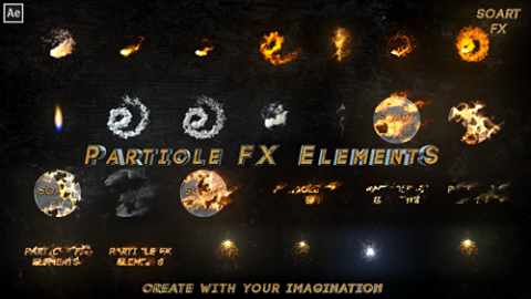 AE模板 粒子效果元素 Particle FX Elements