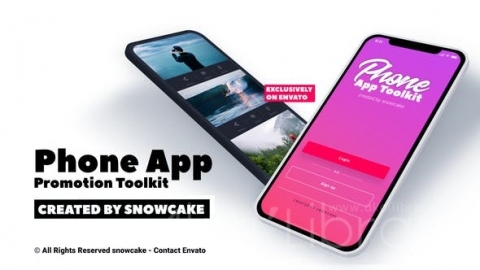 AE模板 手机应用推广工具包 Phone App Promotion Toolkit