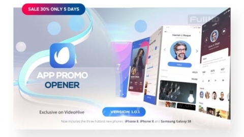AE模板 应用程序演示 Phone X   App Presentation