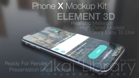 AE模板 模型套件 Phone X Mockup Kit