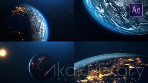 AE模板 地球 Planet Earth
