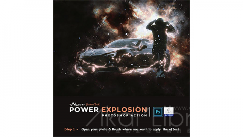 PS动作-能量爆炸Power Explosion Photoshop Action