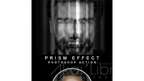 PS动作-棱镜效果Prism Effect Photoshop Action