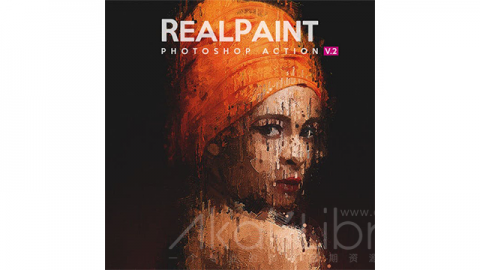 PS动作-真实绘画Real Paint V.2 - Photoshop Action