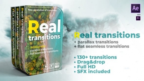 AE模板 真正的转场 Real transitions