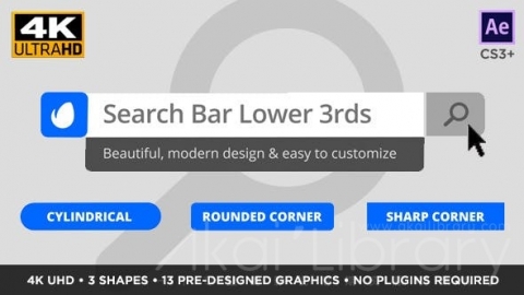 AE模板 MG标题 Search Bar Titles and Lower Thirds