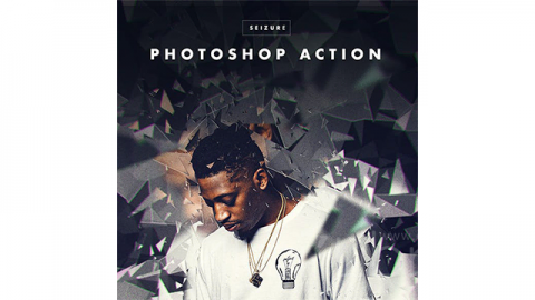 PS动作-棱镜破碎Seizure Photoshop Action