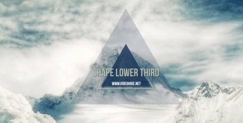 AE模板 MG标题 Shape Lower Third