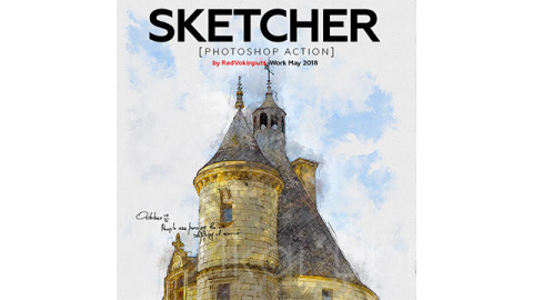 PS动作-写生Sketcher Photoshop Action