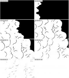 AE模板 卡通烟雾元素 Cartoon Smoke Elements Pack 04
