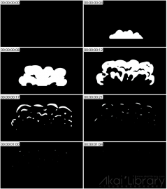 AE模板 卡通烟雾元素 Cartoon Smoke Elements Pack 07