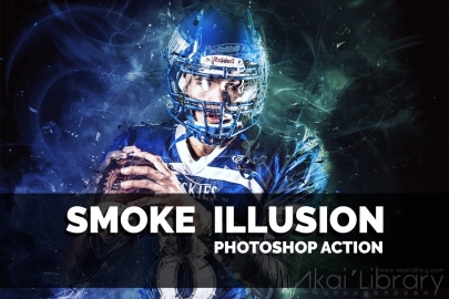 PS动作 烟雾幻觉Smoke Illusion Photoshop Action