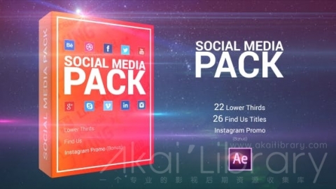 AE模板 社交标题 Social Media Pack