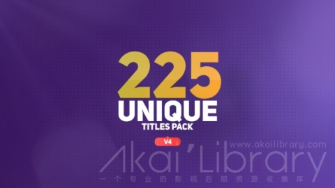 AE模板 时尚标题 The Titles