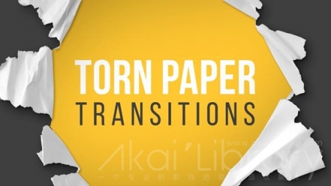 AE模板 撕破的纸过渡显示包 Torn Paper Transitions Reveal Pack