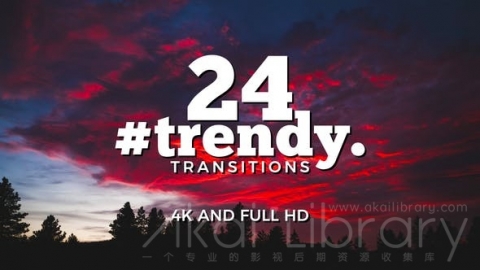 AE模板 时尚过渡包 Trendy Transitions Pack
