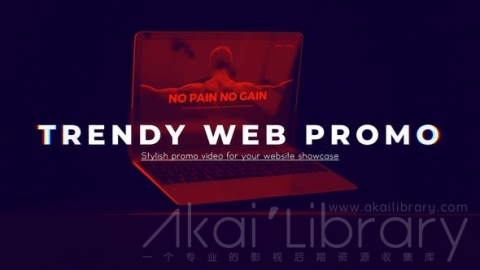 AE模板 时尚网站宣传 Trendy Website Promo