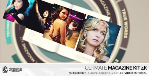 AE模板 终极杂志套装4K Ultimate Magazine Kit 4K