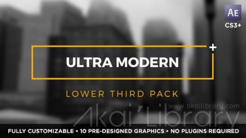 AE模板 时尚标题 Ultra Modern Titles and Lower Thirds