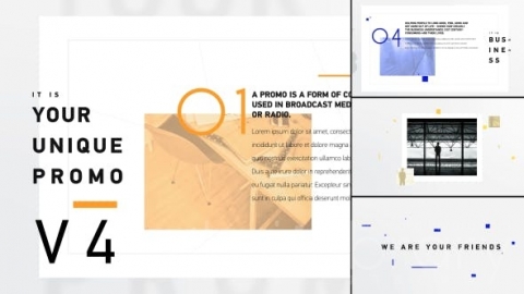 AE模板 独特的促销企业演示 Unique Promo v4  Corporate Presentation