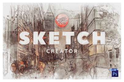 PS动作-草图创建者VVDS Sketch Creator