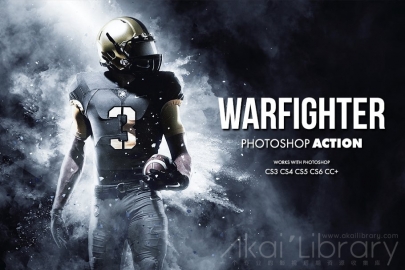 PS动作 战士Warfighter Photoshop Action