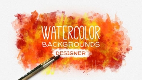 AE模板 水彩背景设计师 Watercolor Background Designer