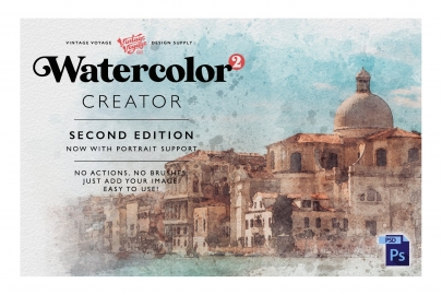 PS动作-水彩创作者Watercolor Creator • Second Edition