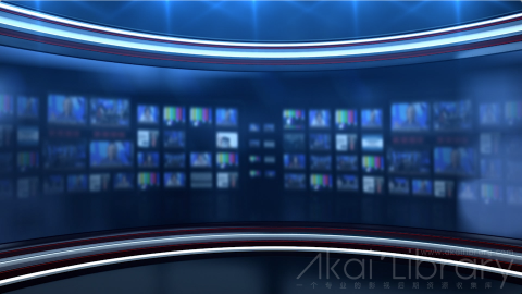 AE模板 突发新闻虚拟背景 Breaking News Virtual Set 2