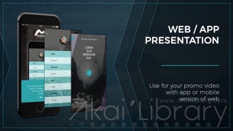 AE模板 Web应用演示 Web  App Presentation   Phone