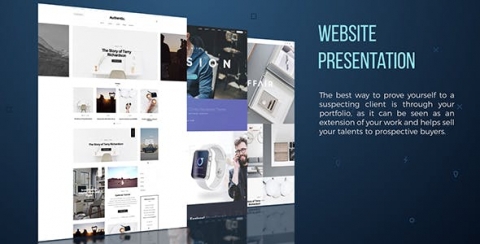 AE模板 网站演示 Website Presentation