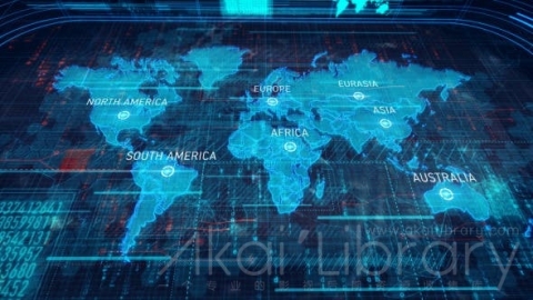 AE模板 世界地图 World Map Videohive