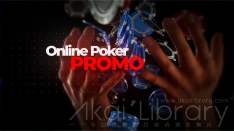 AE模板 在线扑克应用程序促销和扑克介绍 Online Poker App Promo & Poker Intro