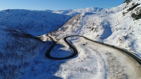 视频素材 4K冬季自然风光宣传片NORWAY   Winter