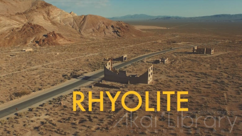 视频素材 4K戈壁荒漠自然风光宣传片  Rhyolite ghost town   Phantom 3