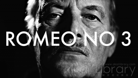 视频素材 4K黑白人物抽雪茄抽烟特写创意视频  Romeo No 3   FilmConvert B&W version Blackmagic 4k