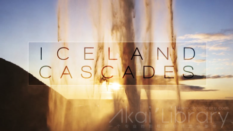 视频素材 4K瀑布河流自然风光延时宣传片 ICELAND CASCADES